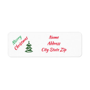 **GOD JUL** RETURETIKETTER RETURADRESS ETIKETT