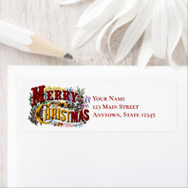 God jul Returetiketter Returadress Etikett
