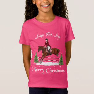 God jul rid- engelsk banhoppninghäst t shirt