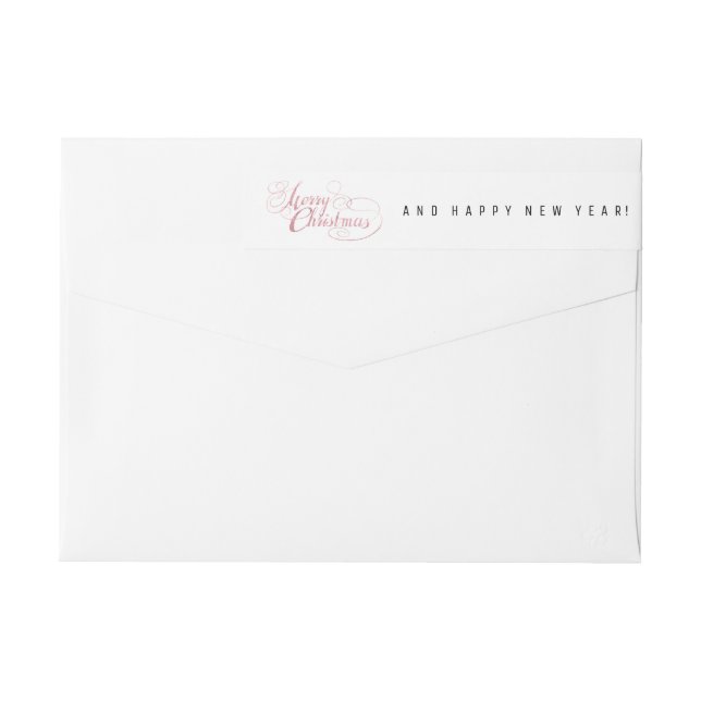 God jul (Ro Guld GLITTER) Etikettband (Baksidan)