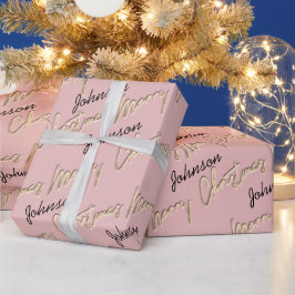 God jul Ro Guld Namn Presentpapper