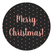 God jul Ro Guld och Svarta Polka dots