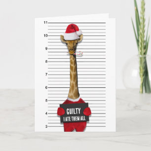 God jul, Robert Mugshot Guilty Giraffe Kort
