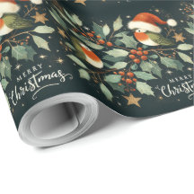 God jul Robin Mistletoe Wandan