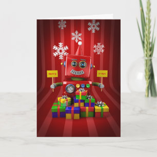 God jul Robot Helgkort