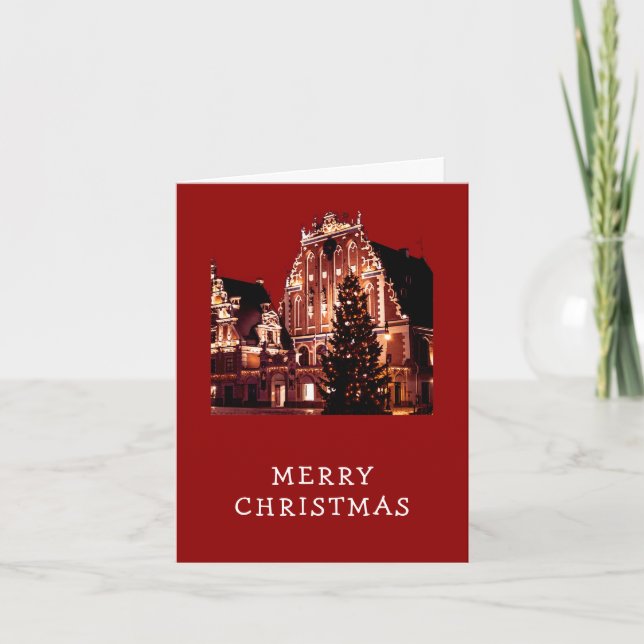 God jul röd kort (Framsida)