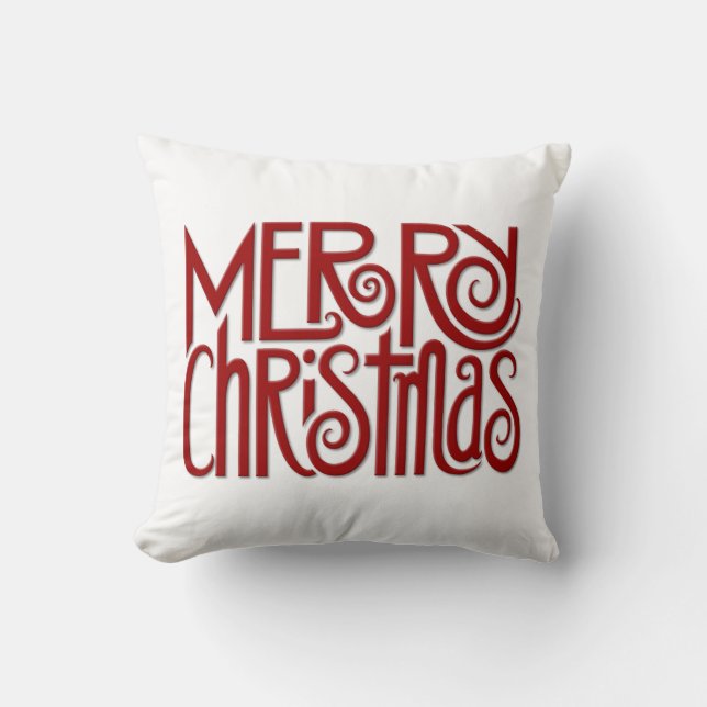 God jul röd kudde (Framsida)