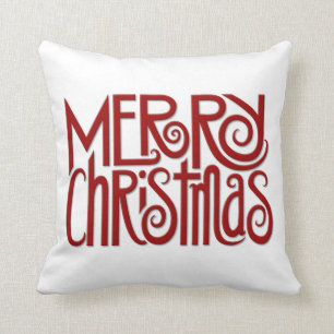 God jul röd kudde