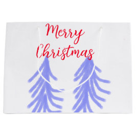 God jul röd lila pastel gräs träd