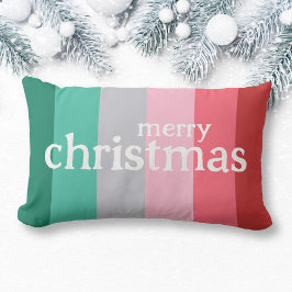 God jul röd och grönt lumbarkudde