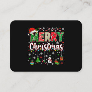 God Jul Röd Tomtehatt Ren Tomte Match Visitkort