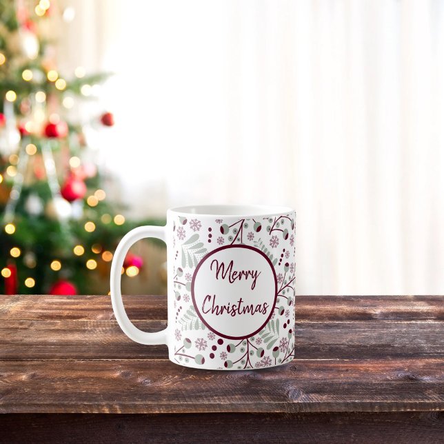 God Jul Röda Bär  Kaffemugg (Skapare uppladdad)