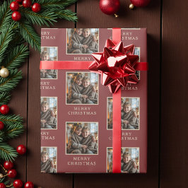 God Jul Röda Foto Högtid Presentpapper