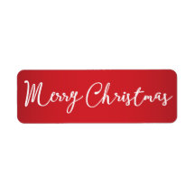 God jul Röda små etiketter