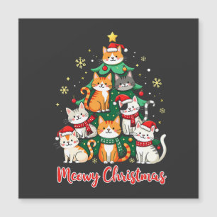 God Jul Rolig Catmas Kattunge Julgran