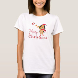 God jul rolig hund T-Shirt