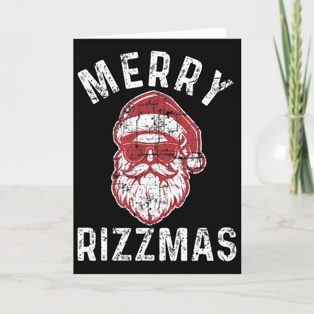God Jul Rolig Tomte Rizz Årstiden Rizzler  Kort (Framsida)