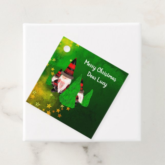 God Jul, Roliga Dvärgar Personlig Gåvor Etiketter (På plats)