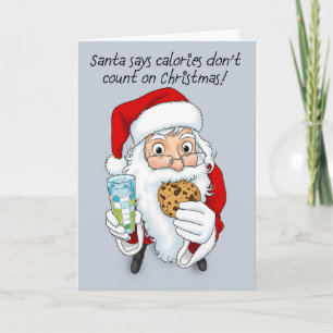 God Jul Roliga Tomten Äter Kakor Helgkort