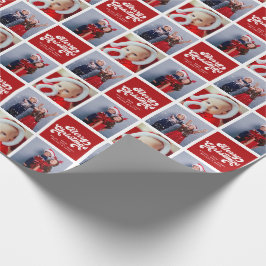 god jul Roligt - enkelt Retro-typografi - foto Presentpapper