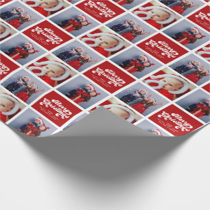 god jul Roligt - enkelt Retro-typografi - foto Presentpapper