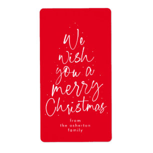 God jul roligt Festive Red helgdag gift Fraktsedel