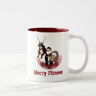 God jul, roligt omslag Två-Tonad mugg