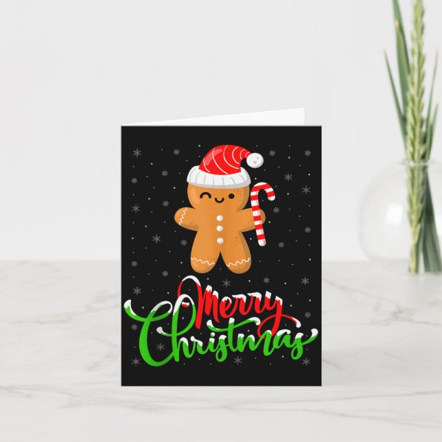 God Jul Roligt Pepparkaksbakande Ch Kort (Framsida)
