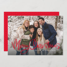 God jul roligt-skript - enkelt rött foto