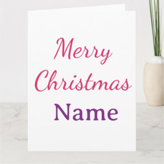 god jul rosa blå namn enkel semester jul kort