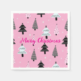 God jul rosa - dekoration vid jul pappersservett