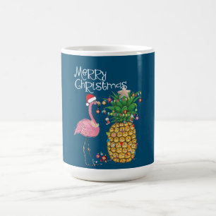 God jul Rosa Flamingo-jul Kaffemugg