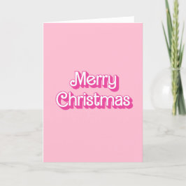 God jul Rosa Helgkort