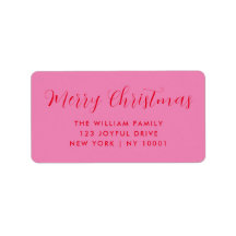 God jul Rosa Red Typography