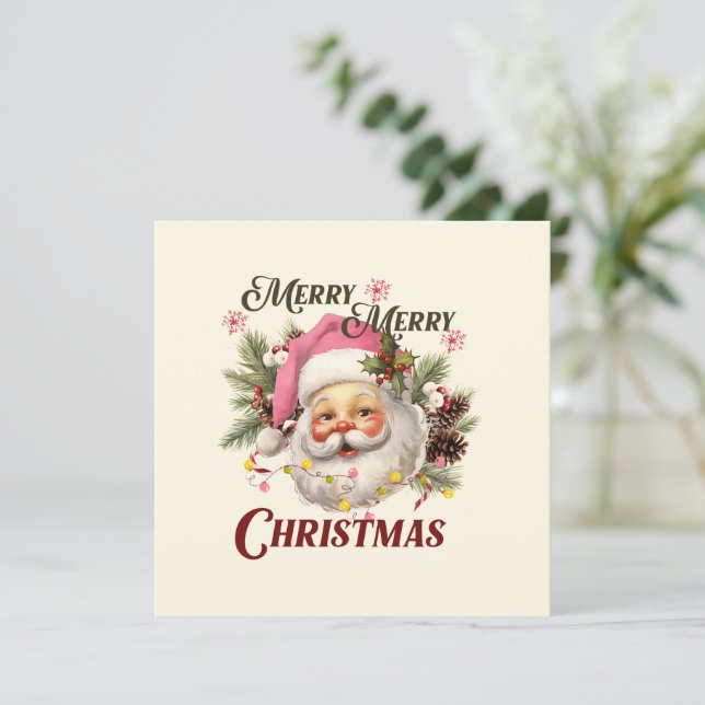 God jul - Rosa Santa Santa (Stående Fram)