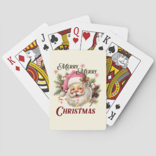 God jul - Rosa Santa Santa Casinokort
