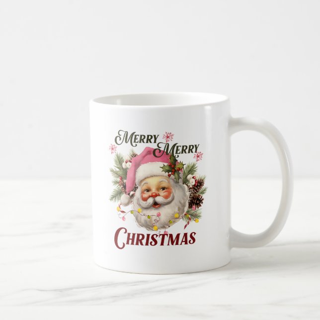God jul - Rosa Santa Santa Kaffemugg (Höger)