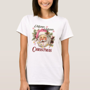 God jul - Rosa Santa Santa T Shirt