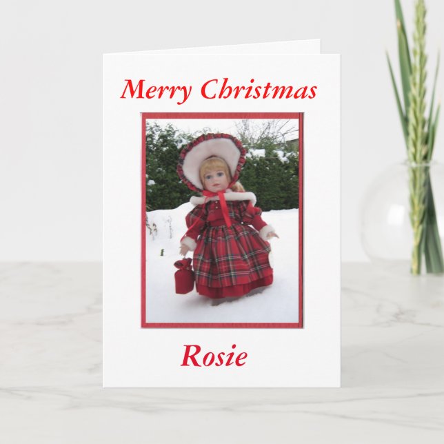 God jul Rosie Helgkort (Framsida)
