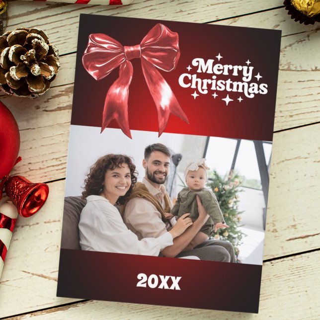 God jul rött bockfoto julkort (Skapare uppladdad)