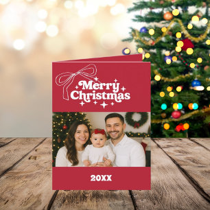 God jul rött knölbildstödraster år i granskning helgkort