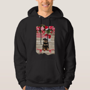 God jul-rottweiler-dockan på Skateboard Hoodie