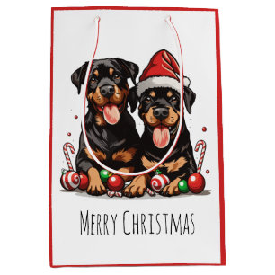 God jul Rottweiler Hund Santa