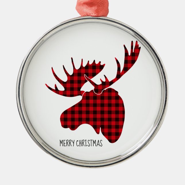 God jul Round Ornament Play Moose (Framsidan)