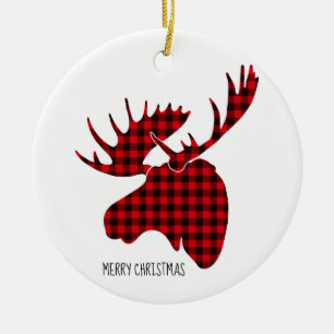 God jul Round Ornament Play Moose