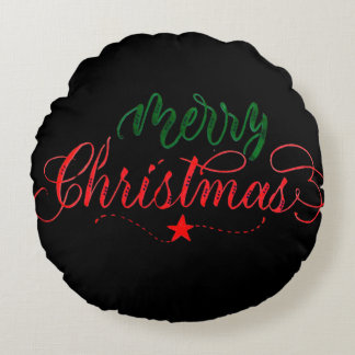 God jul Round Pillow Rund Kudde