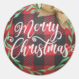 God jul Round Stickers, etikettsmärken Runt Klistermärke