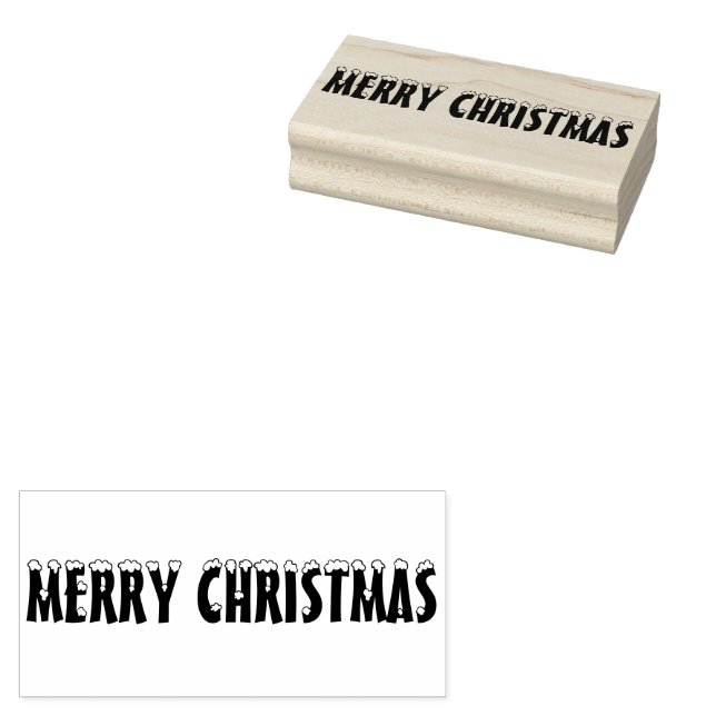 God jul Rubber Frimärke Stämpel (Stämplad)