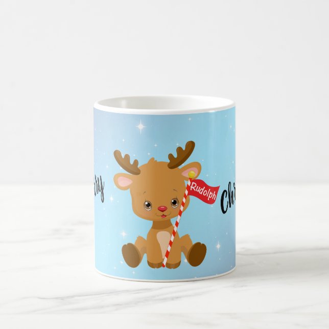 God Jul Rudolf Ren Kaffemugg (Center)