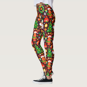 God Jul Rudolf Ren Leggings